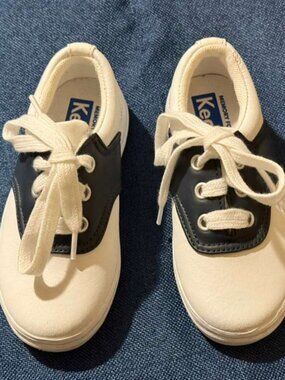 Keds Kids Navy, White & Orange Sneakers